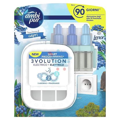 AMBIPUR PROFUMATORE PER AMBIENTI ELETTRICO STARTER 3VOLUTION LENOR CAPRI 20 ML