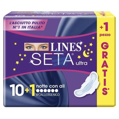 LINES ASSORBENTI SETA ULTRA NOTTE 11 PEZZI