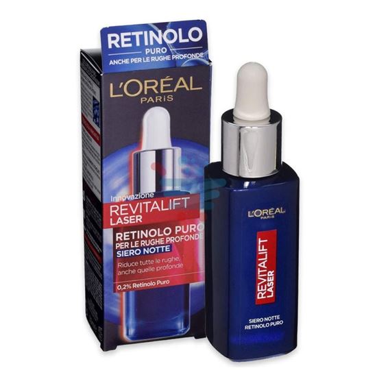 L'OREAL REVITALIFT LASER SIERO NOTTE RETINOLO PURO PER RUGHE PROFONDE 30ML