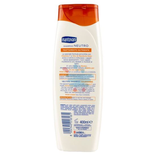 MANTOVANI SHAMPOO NUTRIENTE 400ML
