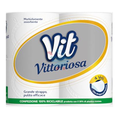 VIT VITTORIOSA CARTA IGIENICA 4 ROTOLI 4 VELI