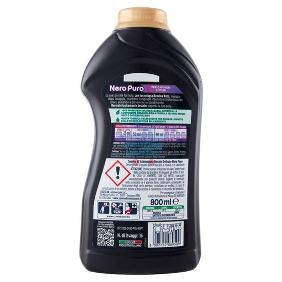 SPUMA DI SCIAMPAGNA NERO PURO BUCATO DELICATO 800 ML