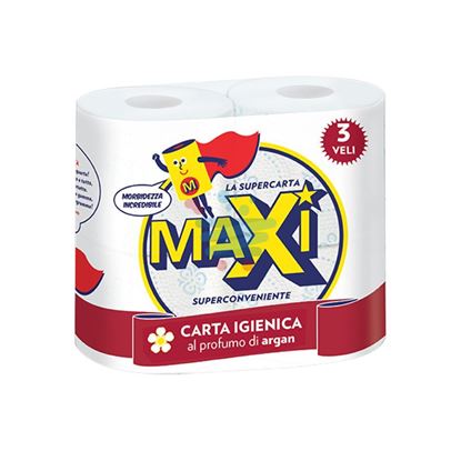 MAXI CARTA IGIENICA ARGAN 3 VELI 4 ROTOLI