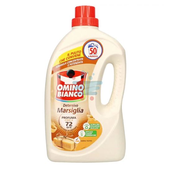 OMINO BIANCO DETERSIVO LIQUIDO LAVATRICE MARSIGLIA 50 LAVAGGI 2LT