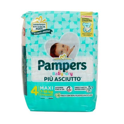 PAMPERS PANNOLINI BABY DRY MAXI 17 PEZZI