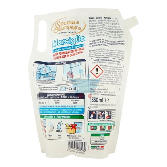 SPUMA DI SCIAMPAGNA BUCATO MARSIGLIA RICARICA 1350ML