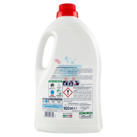 SPUMA DI SCIAMPAGNA LAVATRICE BIANCOPURO 36 LAVAGGI 1620ML