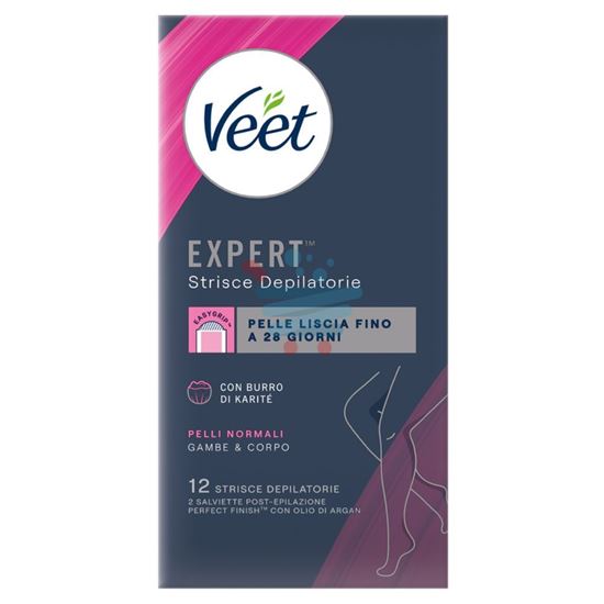 VEET STRISCE DEPILATORIE CORPO PELLI NORMALI 12 PEZZI