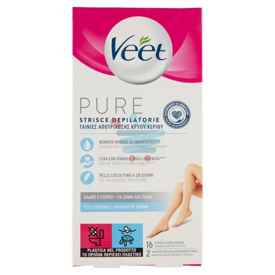 VEET STRISCE CORPO PURE 16 PEZZI