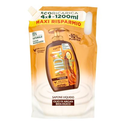 VIDAL SAPONE LIQUIDO BUSTA ARGAN 1200ML