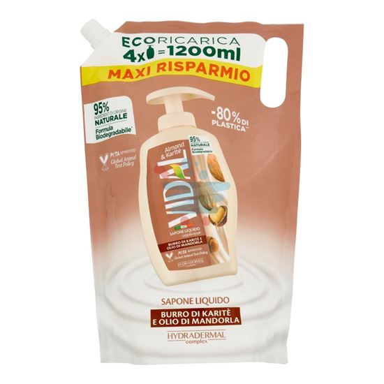 VIDAL SAPONE LIQUIDO BUSTA ALMOND 1200ML