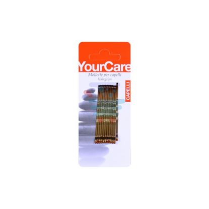 YOURCARE 2,5" BLISTER 12 MOLLETTE PER CAPELLI COLORE CASTANO