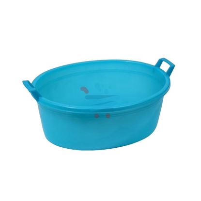 ECOPLAST BACINELLA OVALE CELESTE 60CM