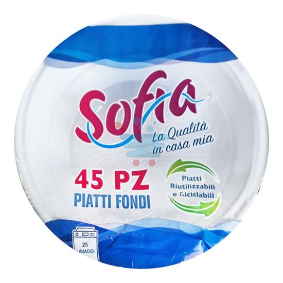 SOFIA PIATTI FONDI RIUTILIZZABILI 1KG 45 PEZZI