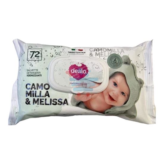 DEALO SALVIETTE IMBEVUTE BABY CAMOMILLA-MELISSA 72 PEZZI