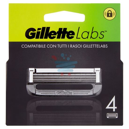 GILLETTE LABS RICARICA 4 RICAMBI