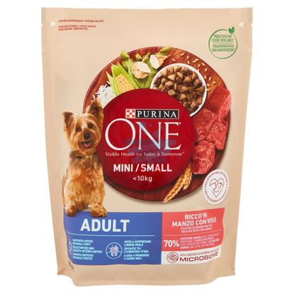 PURINA ONE CROCCHETTE MINI CANE MANZO E RISO 800GR