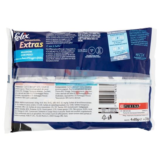 FELIX SFILACCETTI RUSTICI TONNO E SALMONE 80 GR 4 BUSTE