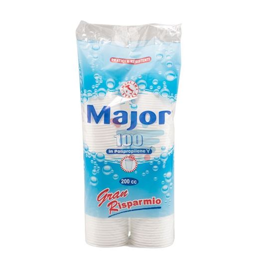 MAJOR BICCHIERI ACQUA 200CC 100 PEZZI