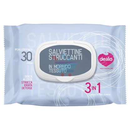 DEALO SALVIETTINE STRUCCANTI 3IN1 CON ALOE 30PZ