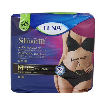 TENA ASSORBENTI SILHOUETTE A VITA BASSA NOIR MISURA M 10 PEZZI