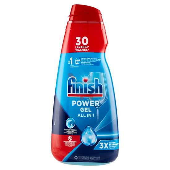 FINISH POWER GEL FRESH LIQUIDO LAVASTOVIGLIE 30 LAVAGGI 600 ML