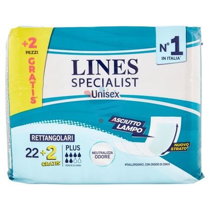 LINES SPECIALIST UNISEX RETTANGOLARI PLUS 22+2 PEZZI