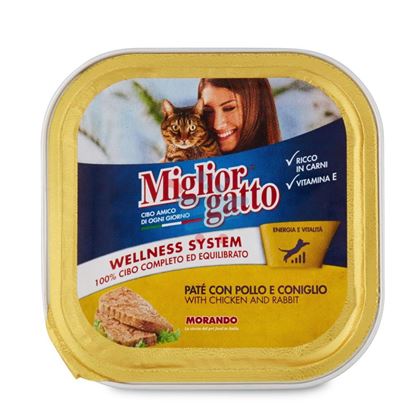 MIGLIOR GATTO VASCHETTA POLLO E CONIGLIO 100GR