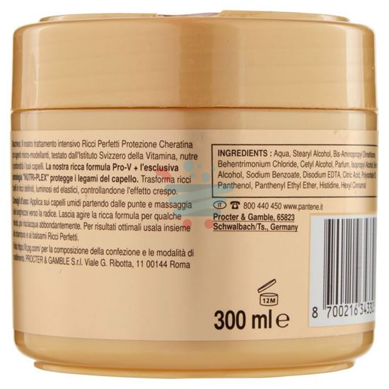 PANTENE PRO-V NUTRI-PLEX MASCHERA PROTEZIONE CHERATINA RICCI PERFETTI 300 ML