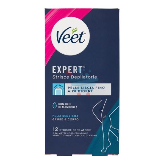 VEET EXPERT STRISCE CORPO PELLI DELICATE 12 PEZZI