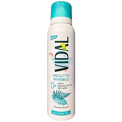 VIDAL DEO SPRAY ASCIUTTO INVISIBILE MUSCHIO BIANCO 150ML