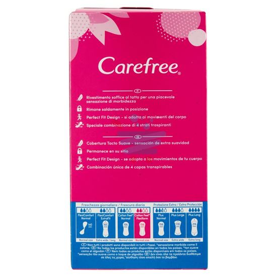 CAREFREE SALVASLIP COTTON FEEL FLEXIFORM SENZA PROFUMO  30 PEZZI