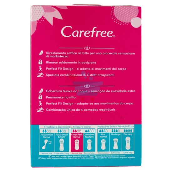 CAREFREE SALVASLIP COTTON FEEL NORMAL SENZA PROFUMO 44 PEZZI