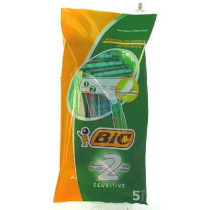 BIC RASOIO BILAMA 2 SENSITIVE VERDE 5 PEZZI