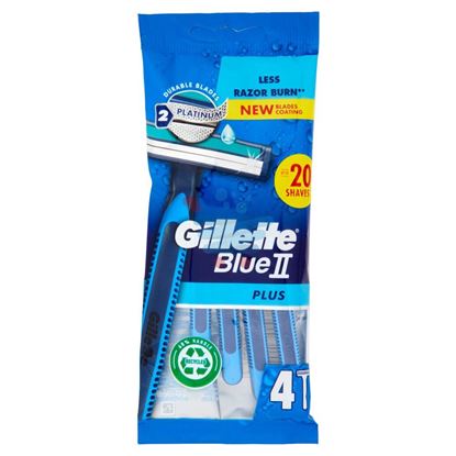 GILLETTE BLU II PLUS MENO IRRITAZIONI 4 PEZZI