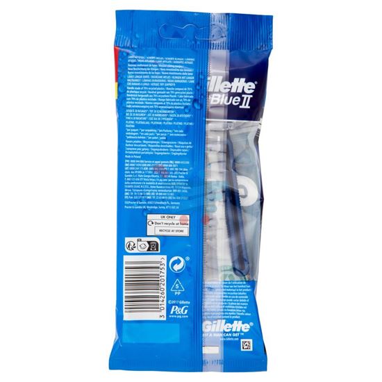 GILLETTE BLU II LAME CHE DURANO A LUNGO 5 PEZZI