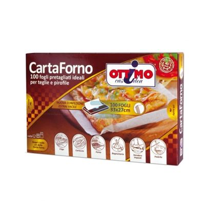 OTTIMO CARTA FORNO 100 FOGLI 33X27CM