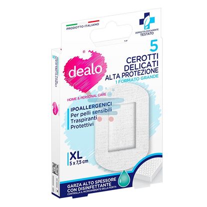 DEALO CEROTTI DELICATI ALTA PROTEZIONE XL 5 PEZZI 5X7.5CM