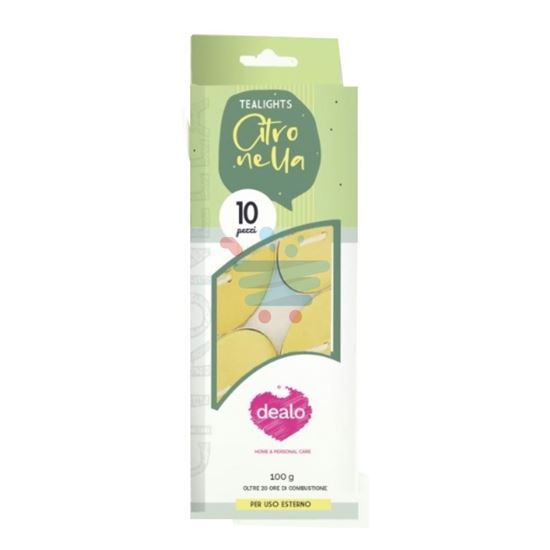 DEALO TEALIGHT ALLA CITRONELLA 10 PEZZI