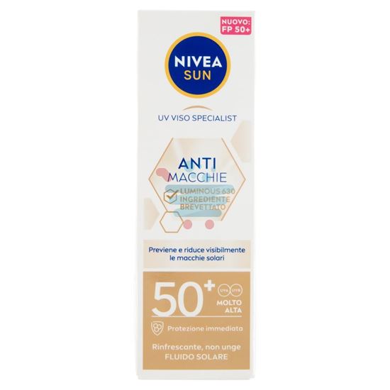 NIVEA SUN ANTI MACCHIE LUMIONOUS630 FLUIDO SOLARE FP 50+ MOLTO ALTA 40 ML