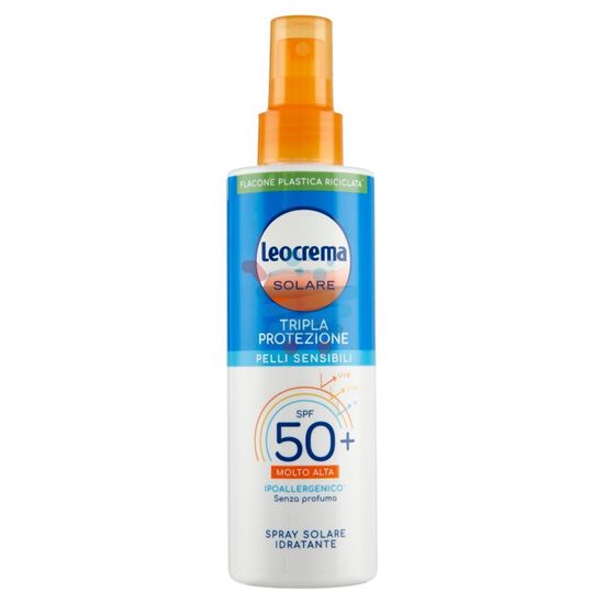 LEOCREMA SOLARE TRIPLA PROTEZIONE SPF50+ ALTA SPRAY SOLARE IDRATANTE 250 ML