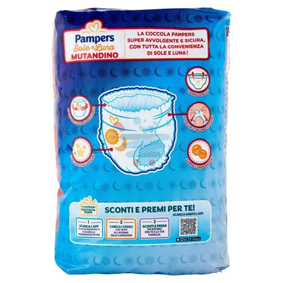 PAMPERS SOLE E LUNA MUTANDINA  MISURA 5 - 14 PANNOLINI