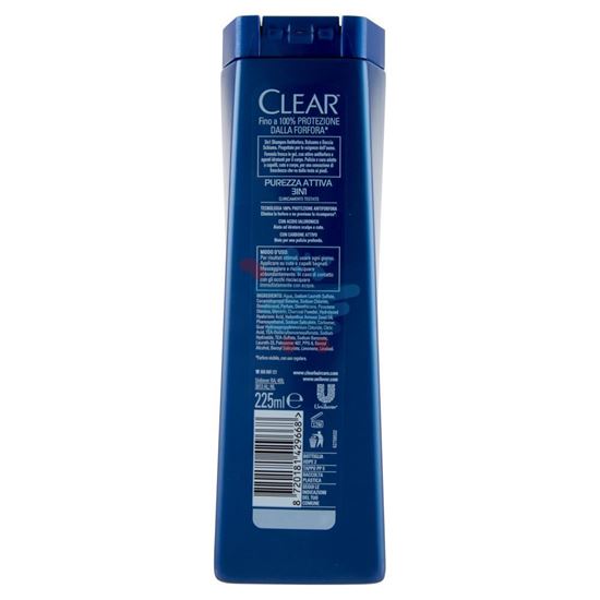 CLEAR MEN 3IN1 ANTIFORFORA PUREZZA ATTIVA 225 ML