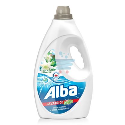ALBA DETERSIVO LAVATRICE LIQUIDO IRIS E FIORI BIANCHI 60 LAVAGGI 3LT