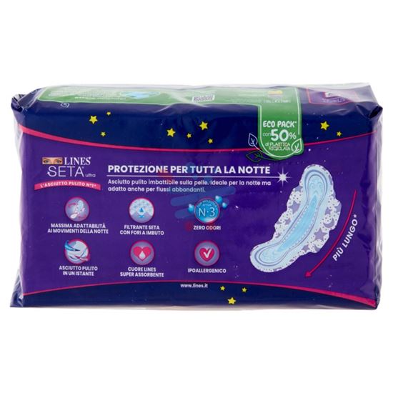 LINES SETA ULTRA NOTTE CON ALI PACCO TRIPLO 30PZ