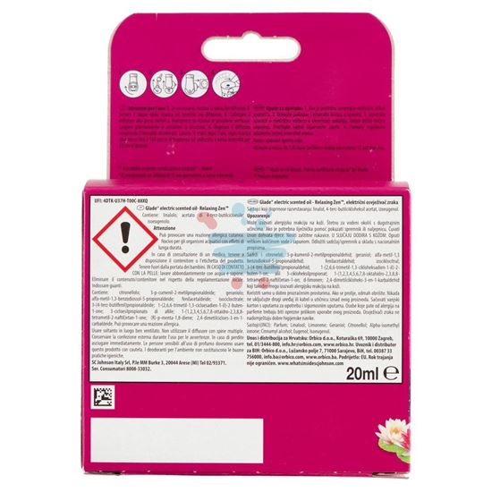 GLADE LIQUIDO ELETTRICO BASE CON RICARICA PROFUMATORE PER AMBIENTI FRAGRANZA RELAXING ZEN 20ML