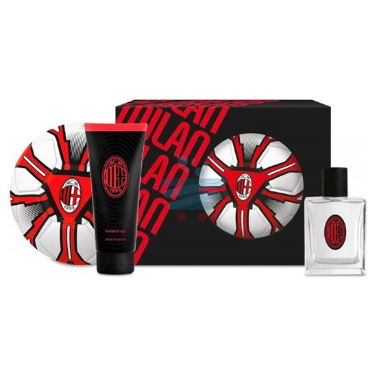 MILAN CONFEZIONI EAU DE TOILETTE 100ML SHOWER GEL 200ML E PALLONE