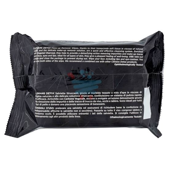CLINIANS SALVIETTE STRUCCANTI DETOX CON CARBONE 25PZ