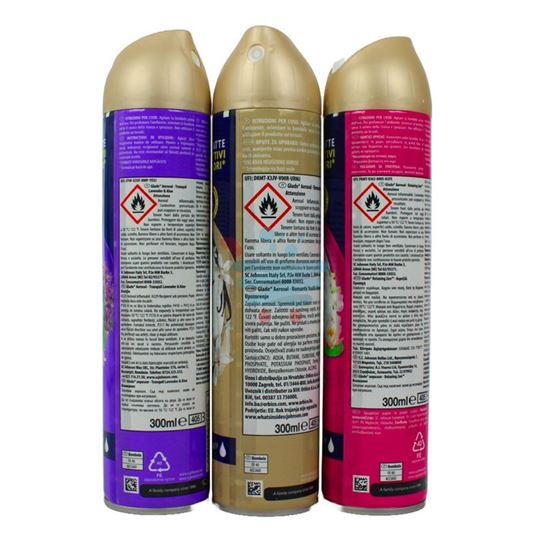 GLADE DEODORANTE AMBIENTI SPRAY 300 ML ASSORTITO: LAVENDER - RELAXING ZEN - VANIGLIA 300ML