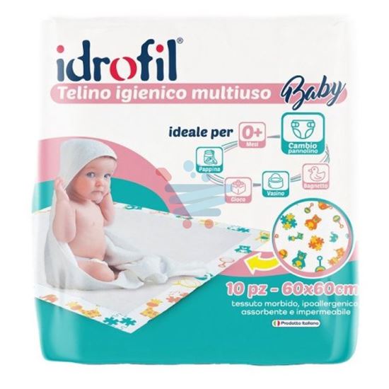 IDROFIL TELINO IGIENICO BABY 60X60 10PZ